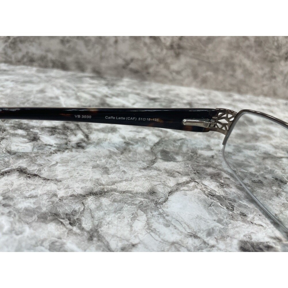 Vera Bradley Eyeglasses Frames VB3030 Caffe Latte CAF Brown Paisley 51-18-135 - Picture 5 of 8